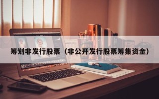 筹划非发行股票（非公开发行股票筹集资金）