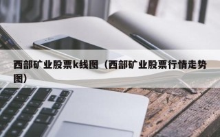 西部矿业股票k线图（西部矿业股票行情走势图）