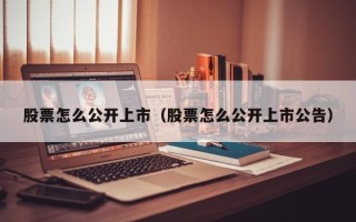 股票怎么公开上市（股票怎么公开上市公告）