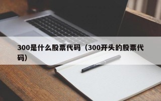 300是什么股票代码（300开头的股票代码）