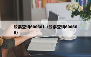 股票查询600601（股票查询600666）