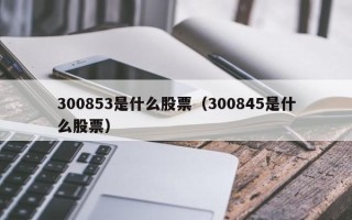 300853是什么股票（300845是什么股票）