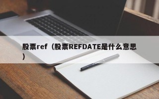 股票ref（股票REFDATE是什么意思）