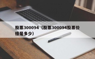 股票300094（股票300094股票价格是多少）