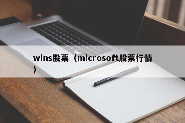 wins股票（microsoft股票行情）-第1张图片-股票学习网