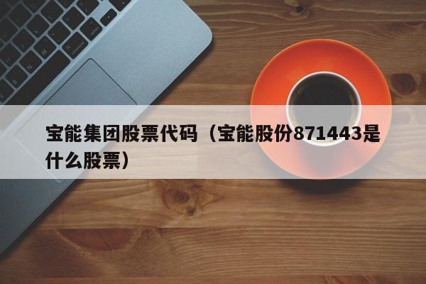 宝能集团股票代码（宝能股份871443是什么股票）-第1张图片-股票学习网